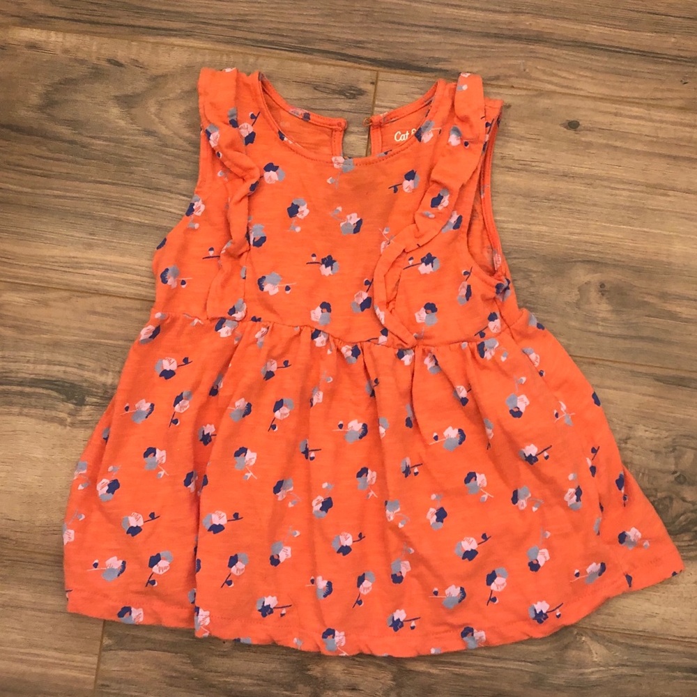 ✅PICK 5 for $20✅Cat & Jack Girls Orange Tank 5T